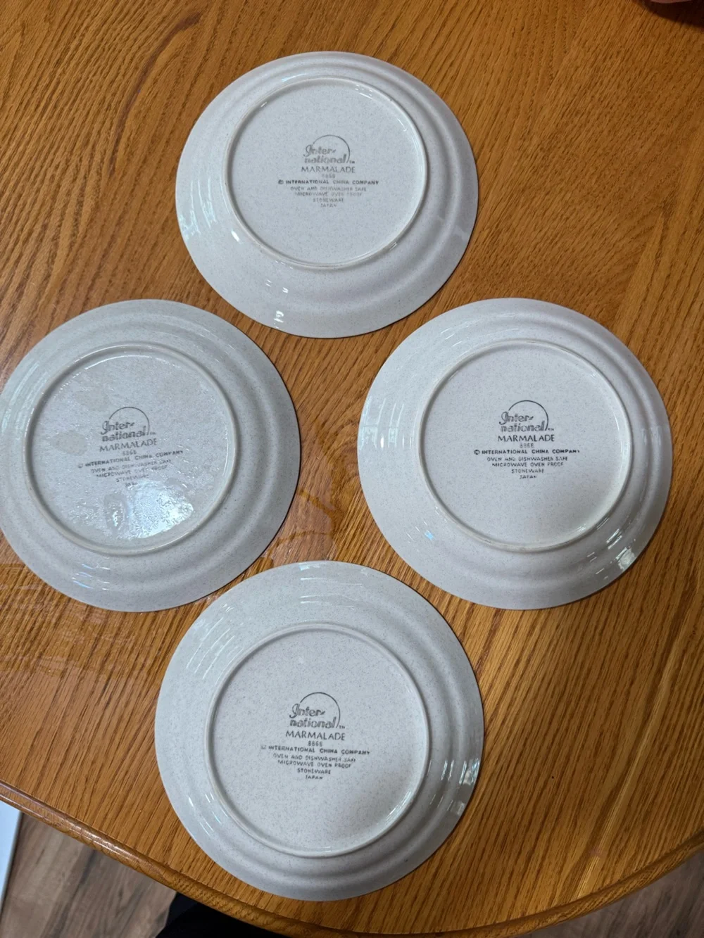 Vintage marmalade plate - set of 4